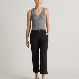 Quince Black Ankle & Cropped Jeans